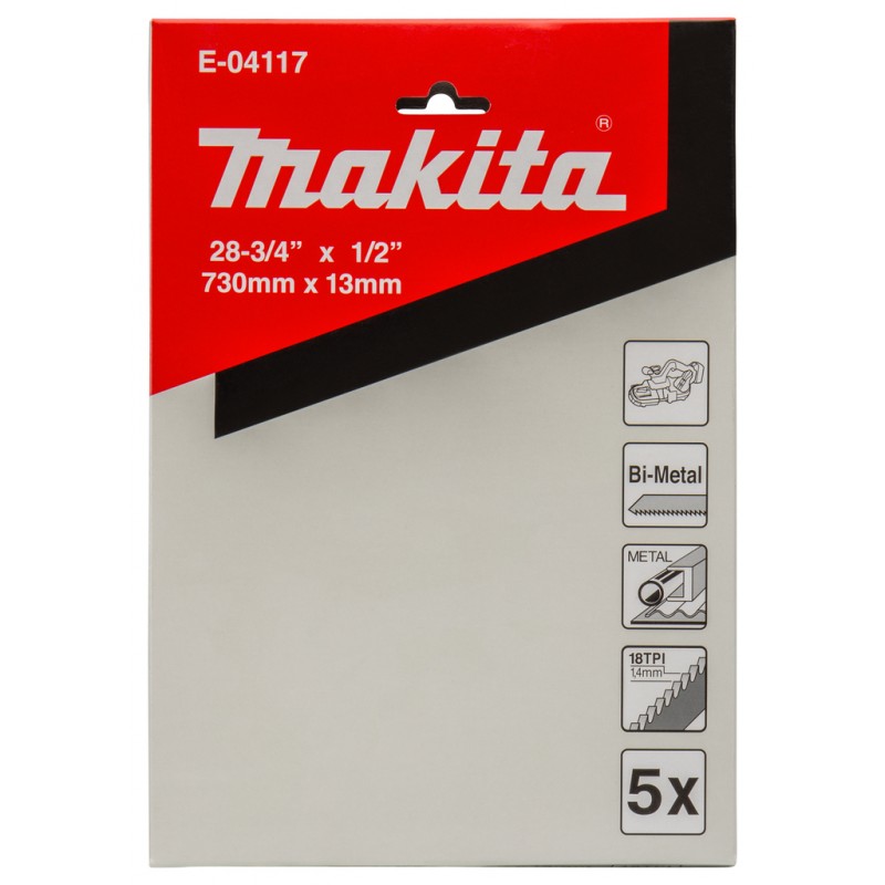 E-04117 MAKITA 5 benzi bi-metal 730X13X0.5mm 18TPI pentru fierastrau