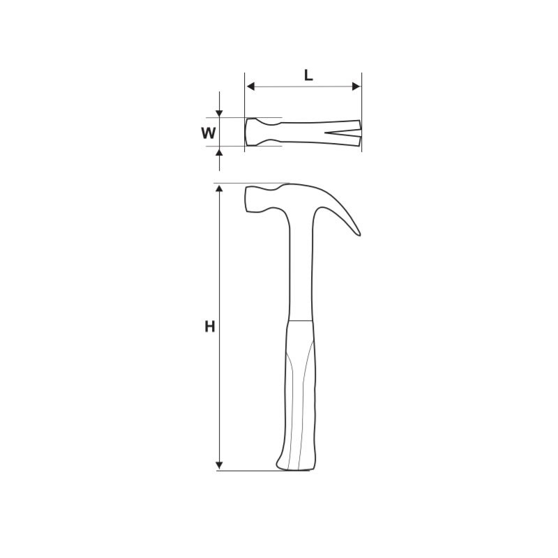 249806 TOPMASTER Ciocan antisoc 0.57 kg lungime 335 mm