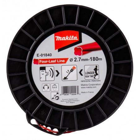 E-01840 MAKITA Four-Leaf fir nylon 2.7mm grosime si 180m lungime