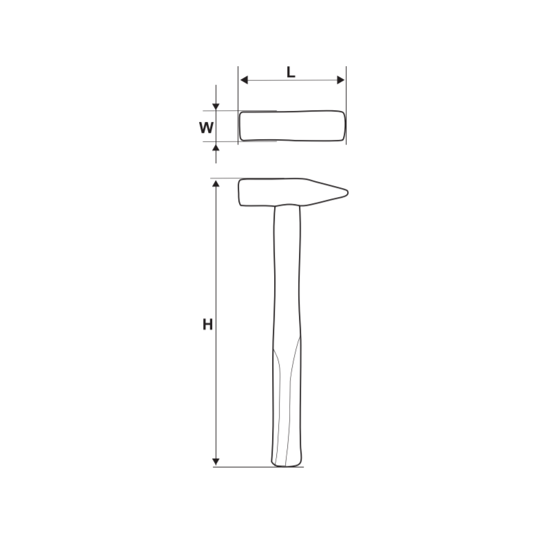 240114 TOPMASTER Ciocan lacatus 0.5 kg coada fibra lungime 320 mm