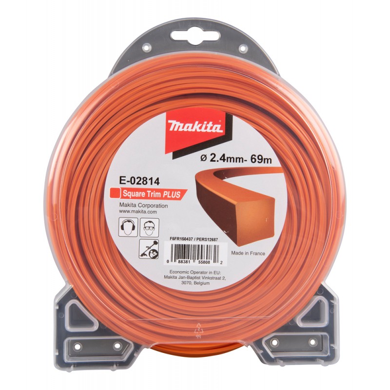 E-02814 MAKITA Fir nylon patrat 2.4mm grosime si 69m lungime