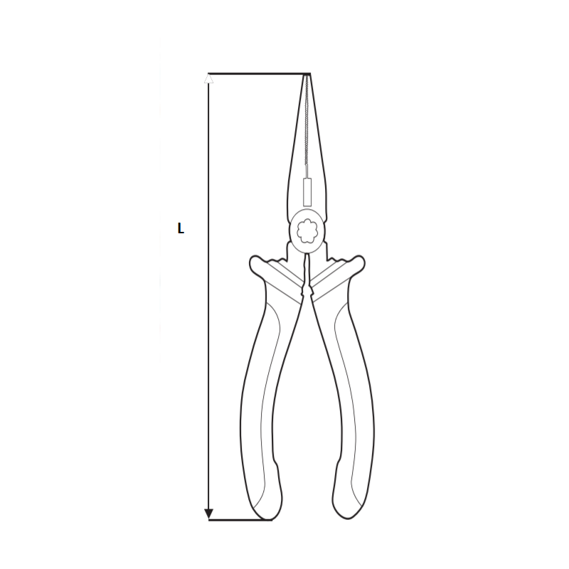 210114 TOPMASTER Cleste cu varf ascutit prindere 1.8 mm lungime 160 mm