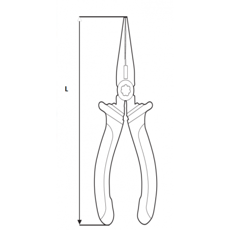 210114 TOPMASTER Cleste cu varf ascutit prindere 1.8 mm lungime 160 mm