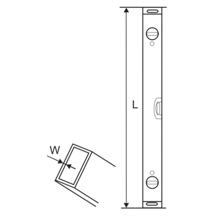 321712 TOPMASTER Dreptar din aluminiu cu 2 nivele lungime 4000 mm