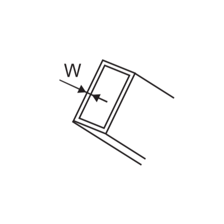 321702 TOPMASTER Dreptar din aluminiu profil inclinat lungime 1500 mm