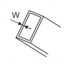 321703 TOPMASTER Dreptar din aluminiu profil inclinat lungime 2000 mm