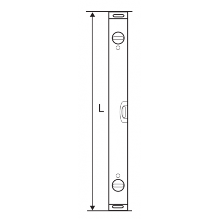 321703 TOPMASTER Dreptar din aluminiu profil inclinat lungime 2000 mm