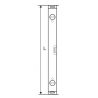 321703 TOPMASTER Dreptar din aluminiu profil inclinat lungime 2000 mm