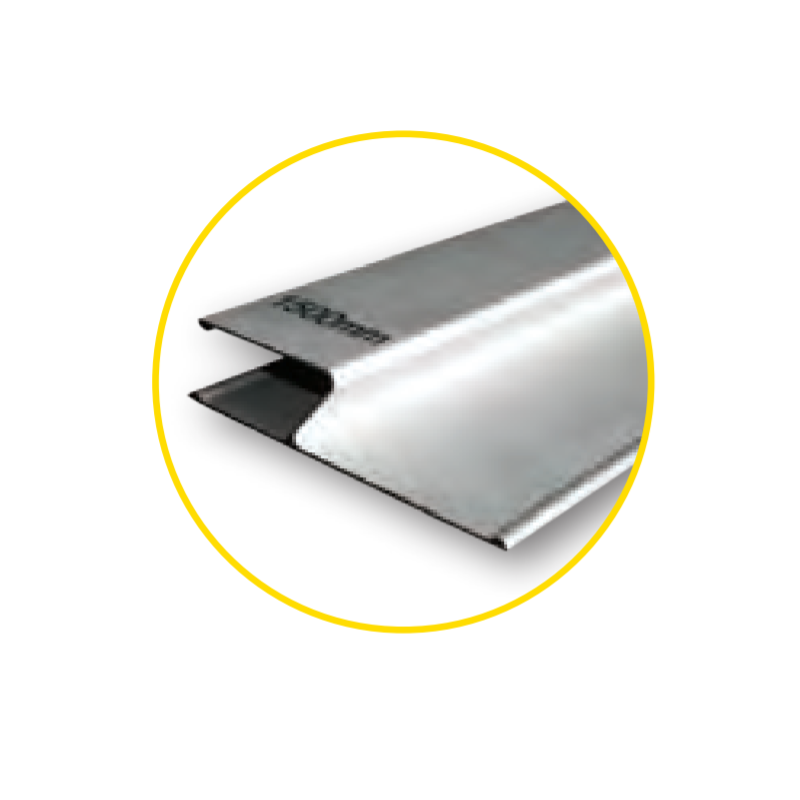 321719 TOPMASTER Dreptar din aluminiu cu profil H lungime 1500 mm