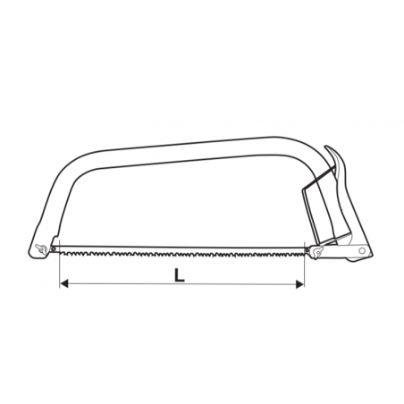 371313 TOPMASTER Fierastrau coarba cu protectie lungime 525 mm