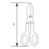 370502 TOPMASTER Foarfeca pentru taiat tabla lungime 250 mm