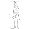 370511 TOPMASTER Foarfeca pentru taiat tabla 1.2 mm pe dreapta 250 mm