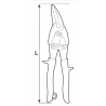 370715 TOPMASTER Foarfeca taiat tabla pe stanga maxim 1.2 mm L 180 mm