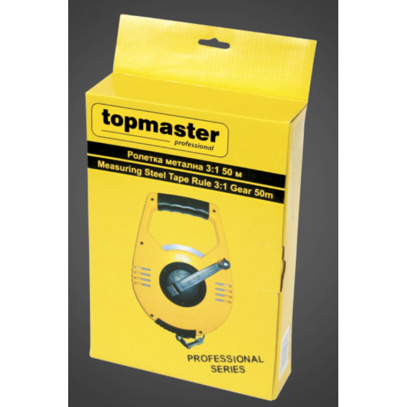 261305 TOPMASTER Ruleta multifuntionala metalica 3:1 lungime 50 m