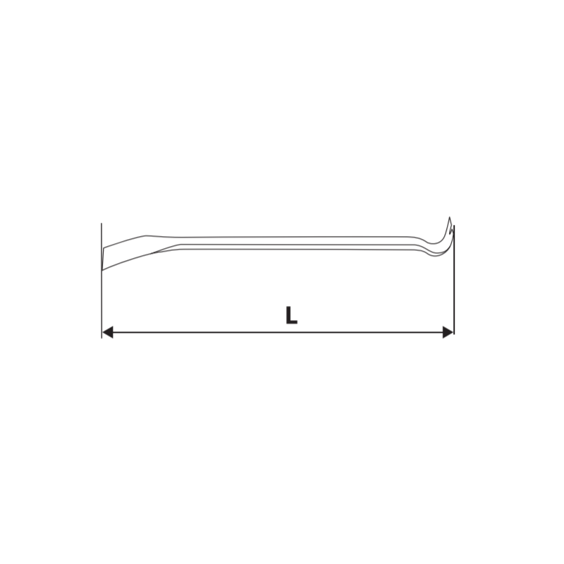 260003 TOPMASTER Ranga scos cuie tip H lungime 900 mm