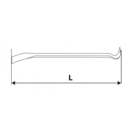 260003 TOPMASTER Ranga scos cuie tip H lungime 900 mm