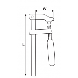 250202 TOPMASTER Presa manuala lungime 500 mm latime 120 mm