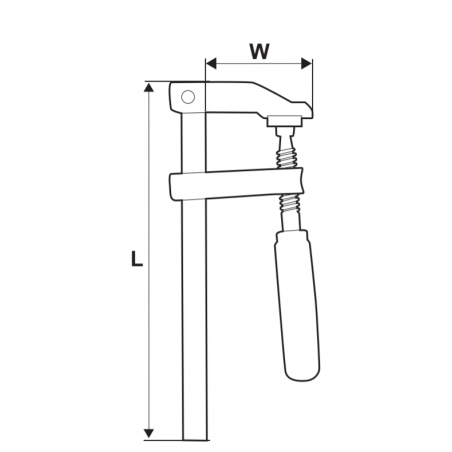 250202 TOPMASTER Presa manuala lungime 500 mm latime 120 mm
