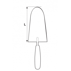 320120 TOPMASTER Mistrie ascutita ovala lungime 200 mm