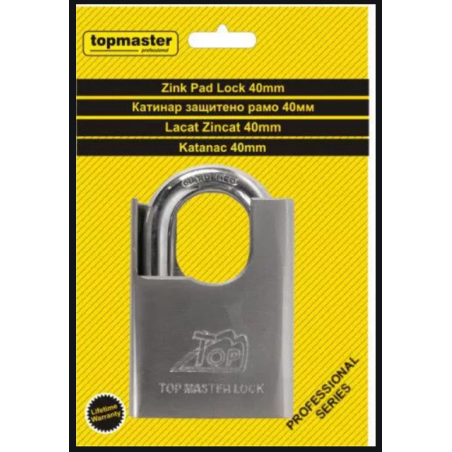 500102 TOPMASTER Lacat zincat lungime 50 mm