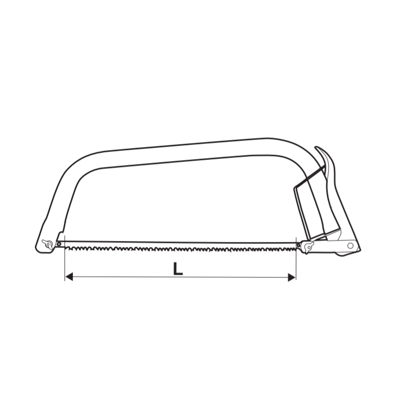 371315 TOPMASTER Fierastrau coarba cu protectie lungime 750 mm
