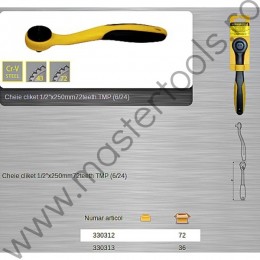 330313 TOPMASTER Cheie clichet maner curbat patrat 3/8 lungime 200 mm