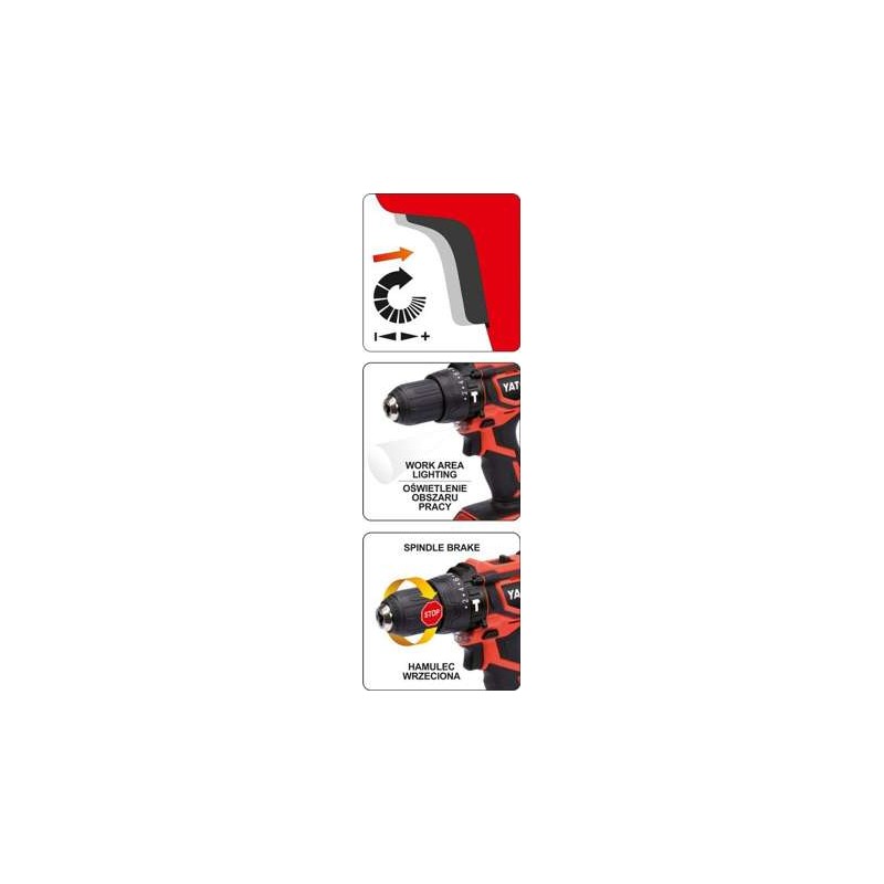YT-82781 YATO Masina de gaurit si insurubat 40Nm 13mm comp. Li-Ion 18V