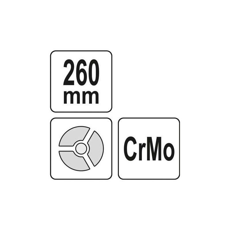YT-36091 YATO Cleste popnituri cu 3 functii, CrMo, lungime 260mm