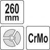 YT-36091 YATO Cleste popnituri cu 3 functii, CrMo, lungime 260mm