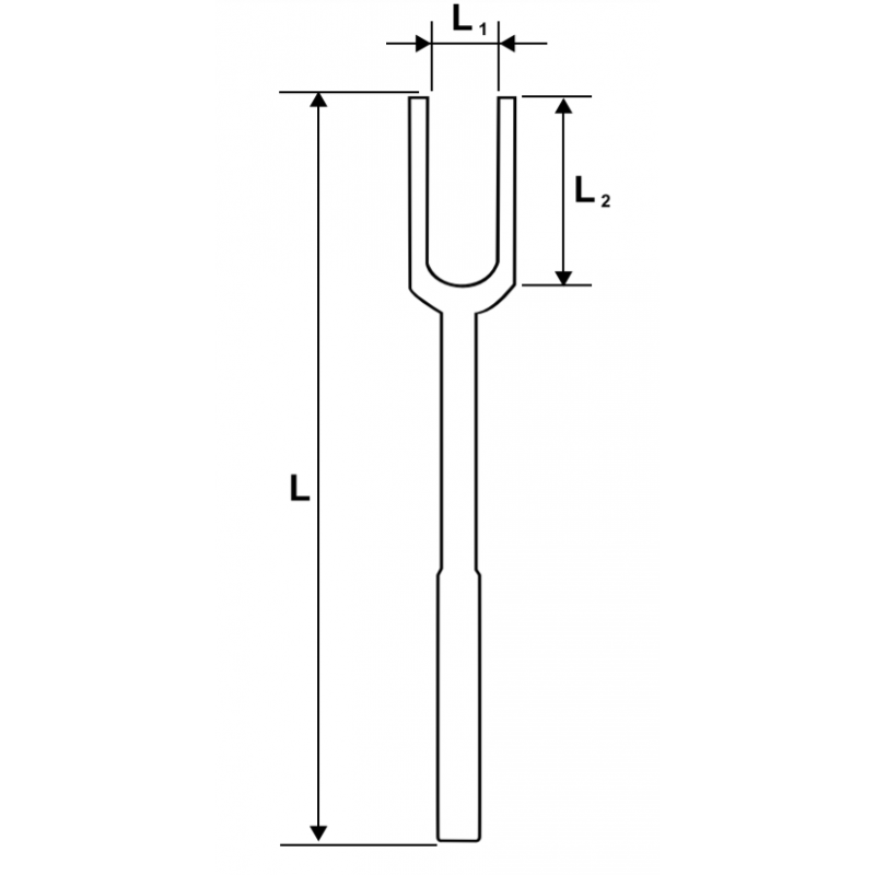 332202 TOPMASTER Furca separator pivoti lungime 300 mm