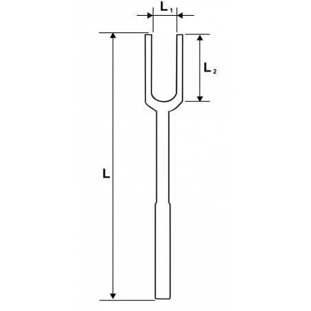 332202 TOPMASTER Furca separator pivoti lungime 300 mm