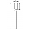 332202 TOPMASTER Furca separator pivoti lungime 300 mm