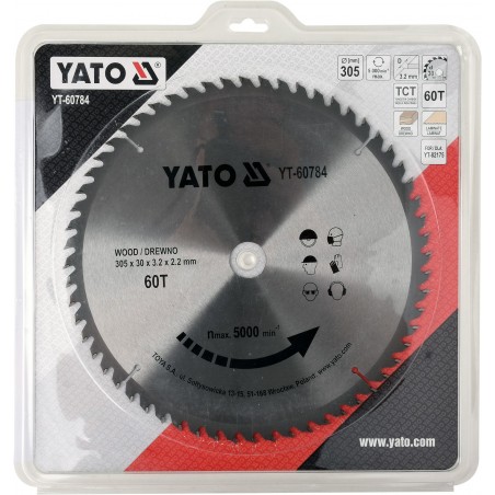 YT-60784 YATO Disc circular pentru lemn 305X60TX30mm