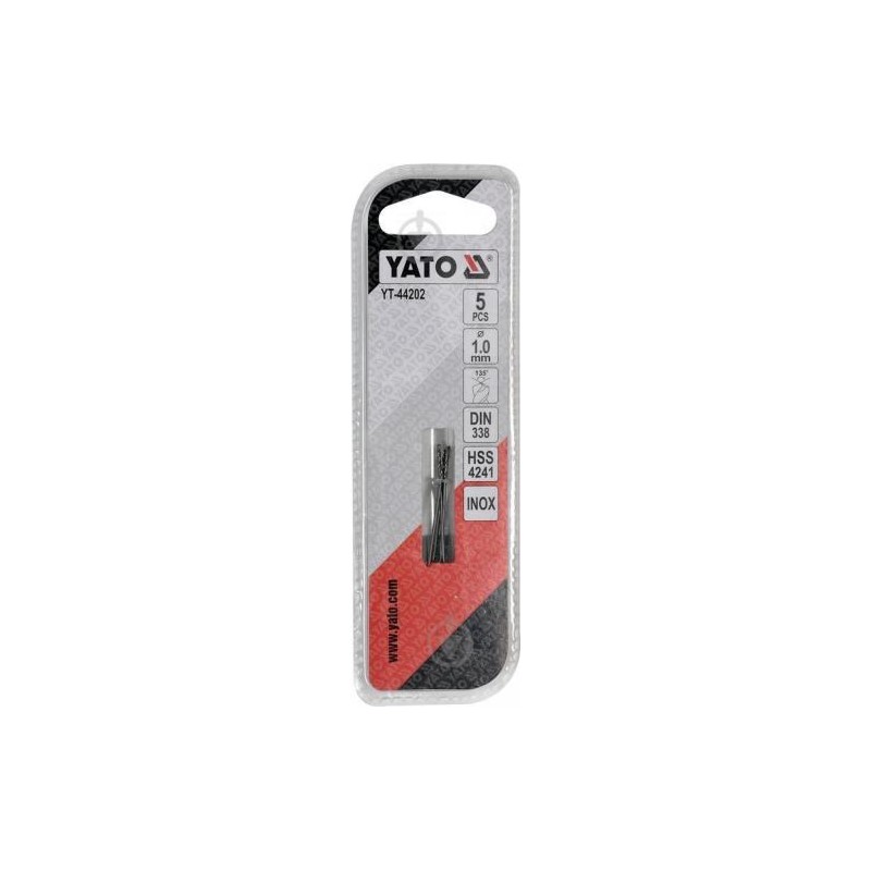 YT-44202 YATO Set 5 burghie pentru gaurit metal, diametru 1.0 mm