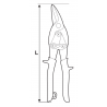 370506 Foarfeca pentru taiat tabla maxim 1.2 mm pe dreapta 250 mm