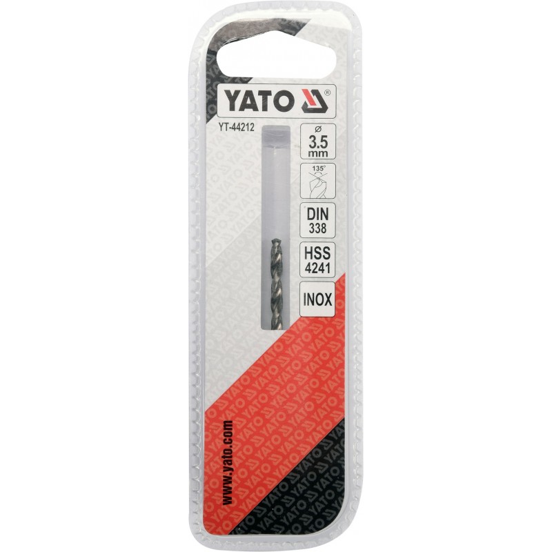 YT-44212 YATO Burghiu pentru gaurit metal, diametru 3.5 mm