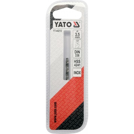 YT-44212 YATO Burghiu pentru gaurit metal, diametru 3.5 mm
