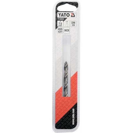 YT-44225 YATO Burghiu pentru gaurit metal, diametru 7.5 mm