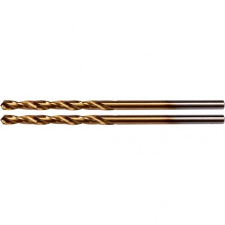YT-44632 YATO Set 2 burghie pentru metal HSS-TiN, diametru 2.0 mm