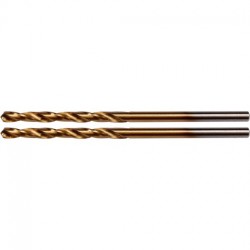 YT-44633 YATO Set 2 burghie pentru metal HSS-TiN, diametru 2.5 mm