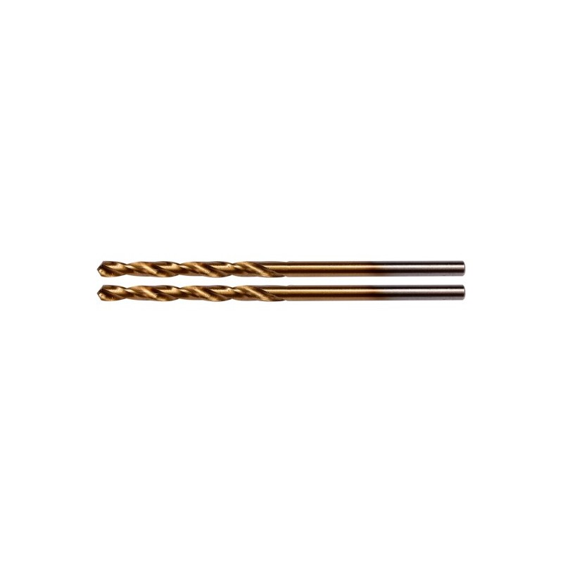 YT-44635 YATO Set 2 burghie pentru metal HSS-TiN, diametru 3.0 mm