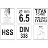 YT-44655 YATO Burghiu pentru metal HSS-TiN, diametru 6.5 mm