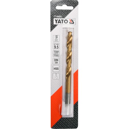 YT-44661 YATO Burghiu pentru metal HSS-TiN, diametru 9.5 mm