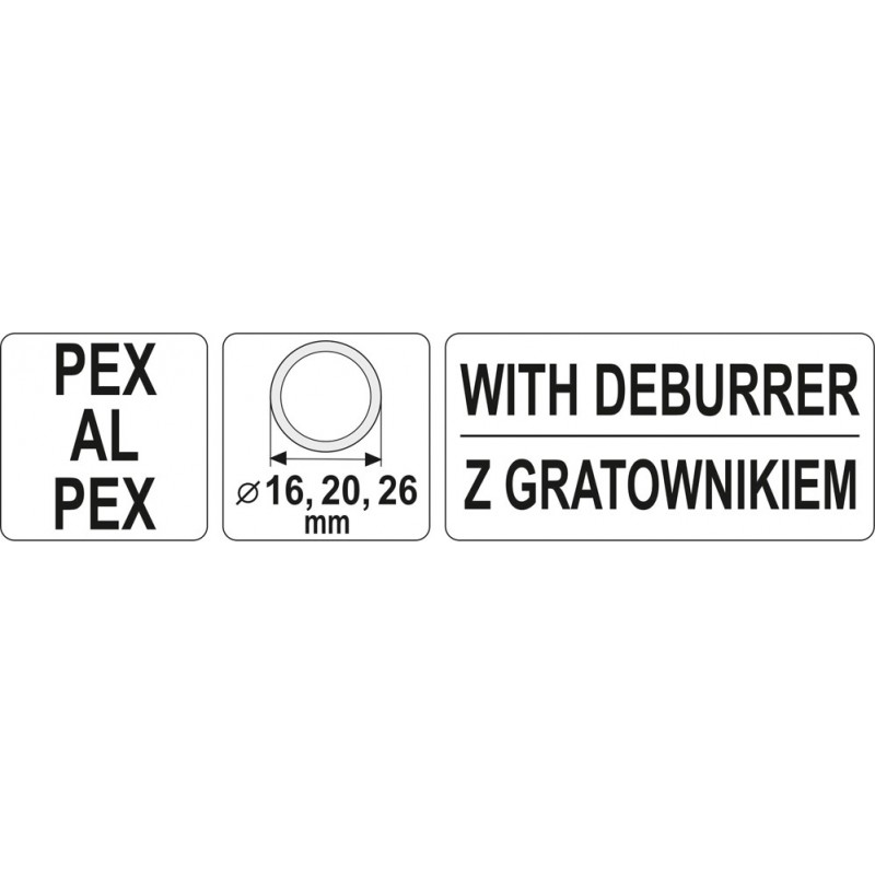 YT-22374 YATO Calibrator pt. instalatii comp. cu conducte Ø 16,20,26mm