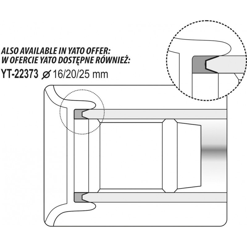 YT-22374 YATO Calibrator pt. instalatii comp. cu conducte Ø 16,20,26mm