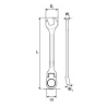 231915 TOPMASTER Cheie combinata 22 mm cu clichet lungime 290 mm