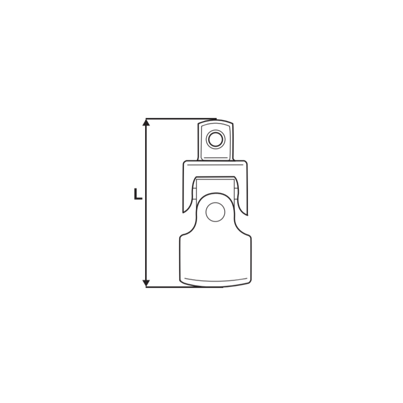330165 TOPMASTER Adaptor tubulara flexibil prindere patrat 3/8