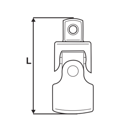 330165 TOPMASTER Adaptor tubulara flexibil prindere patrat 3/8