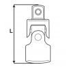 330166 TOPMASTER Adaptor tubulara flexibil prindere patrat 1/2
