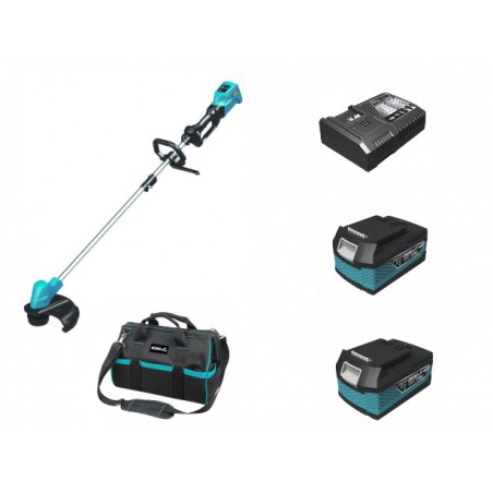 DED7191 DEDRA Motocoasa fara perii cu 2 acumulatori Li-Ion 18V 5Ah
